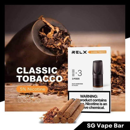 SGVape-RELX-Pods-Classic-Tobacco-SG-Vape-Bar